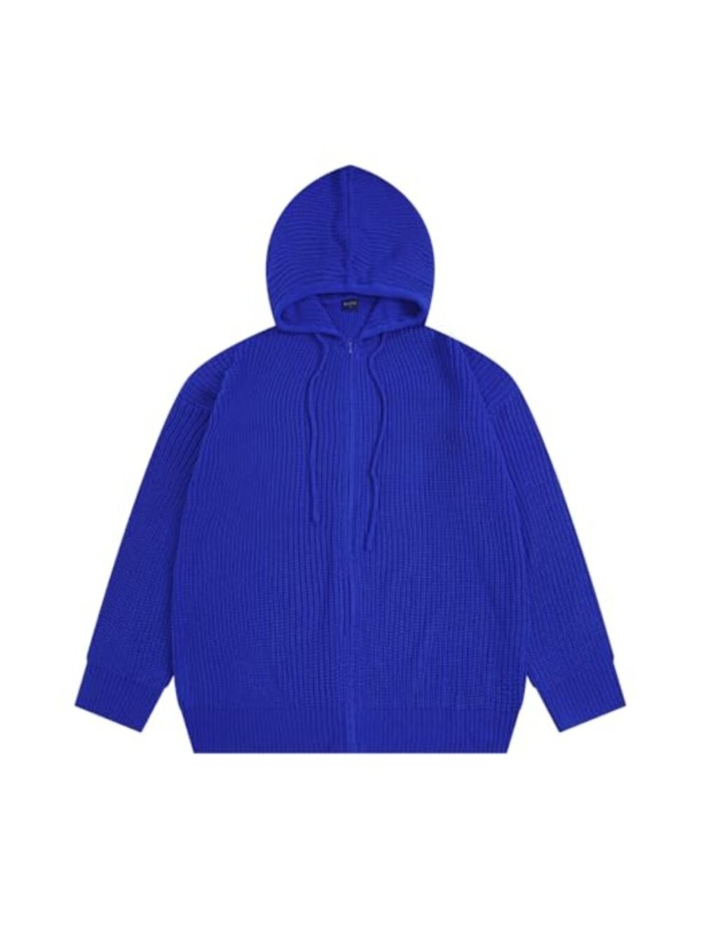 Women's Zip Up Hooded Knit Cardigan Sweater Cropped Acrylic